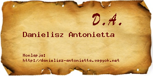 Danielisz Antonietta névjegykártya